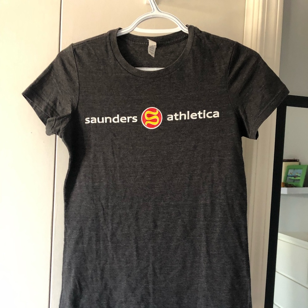 From Bella-Canvas, Dark Grey T-shirt, size M